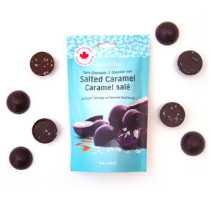 
                  
                    Load image into Gallery viewer, Caramels - 70% Dark Chocolate Salted Caramel Bonbons - 8 pieces
                  
                