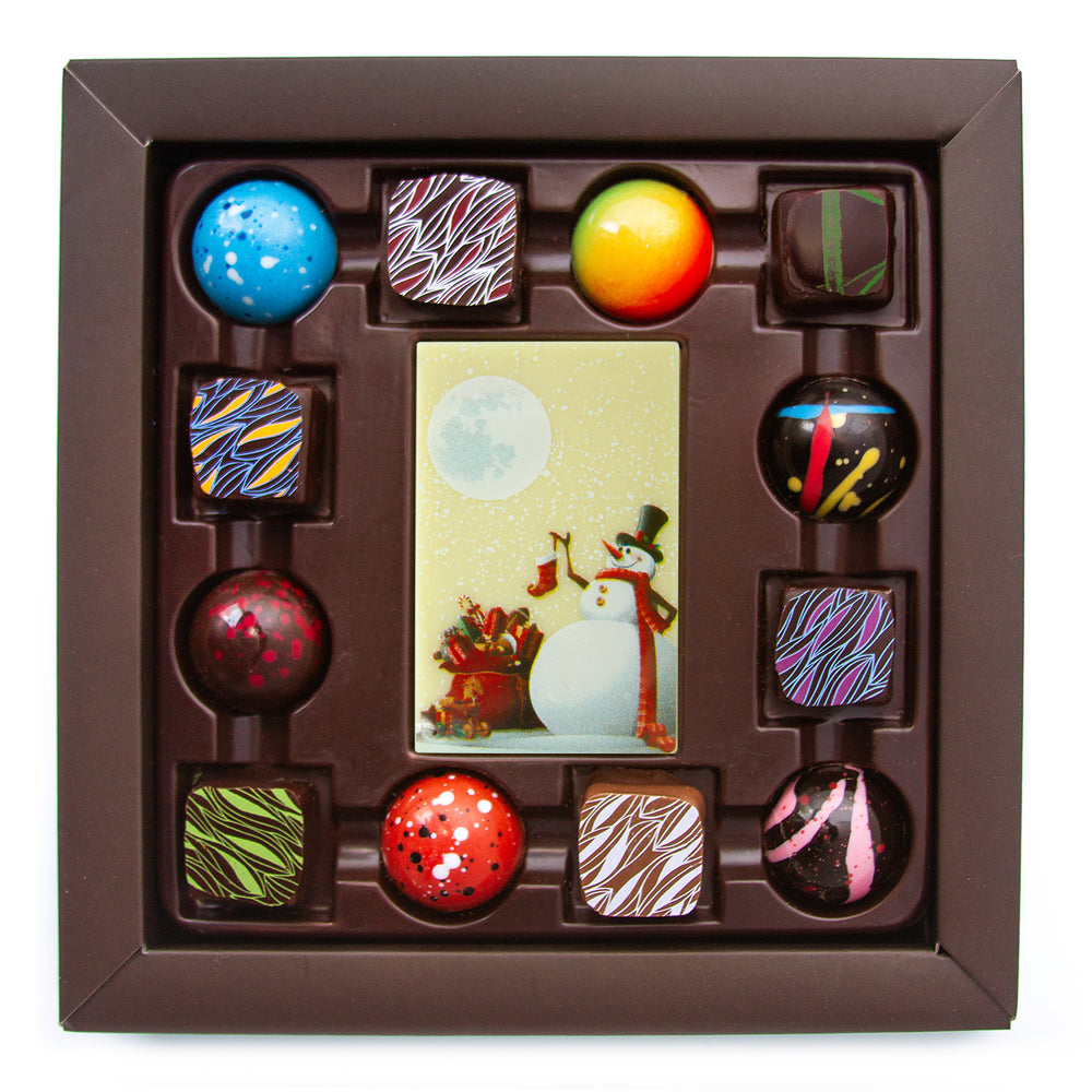 
                  
                    Load image into Gallery viewer, Holiday Elegance Box -  Assorted Chocolates - 13 piece
                  
                