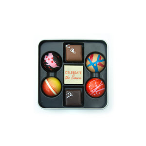 
                  
                    Load image into Gallery viewer, Holiday Tin 7 - Celebrate the Season Caramel Collection
                  
                