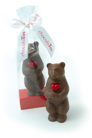 
                  
                    Load image into Gallery viewer, Valentine&amp;#39;s - Bear Milk Chocolate with Heart - PICK UP IN STORE ONLY
                  
                