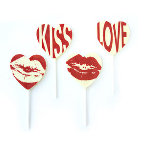 
                  
                    Load image into Gallery viewer, Valentine Lolly - Heart White Chocolate
                  
                