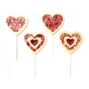 
                  
                    Load image into Gallery viewer, Valentine Lolly - Heart White Chocolate
                  
                