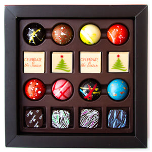 
                  
                    Load image into Gallery viewer, Holiday Elegance Box - Assorted Chocolates 16 piece
                  
                