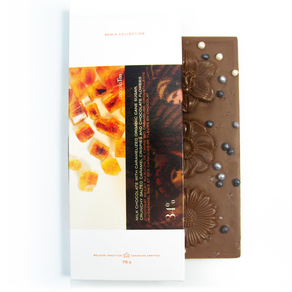 Tablet - Milk Chocolate, 34% with Organic caramelized Cane Sugar