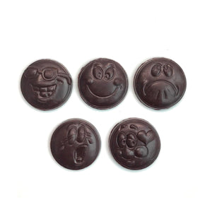 
                  
                    Load image into Gallery viewer, Treats - 70% Dark Chocolate Happy Faces
                  
                