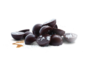 
                  
                    Load image into Gallery viewer, Salted Caramels - 70% Dark Chocolate, made with organic cane sugar and Vancouver Island Sea Salt - 8 pieces
                  
                